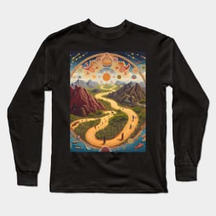 Explore the Cultural Depth: Australian Aboriginal Art and Unique Visual Traditions Long Sleeve T-Shirt